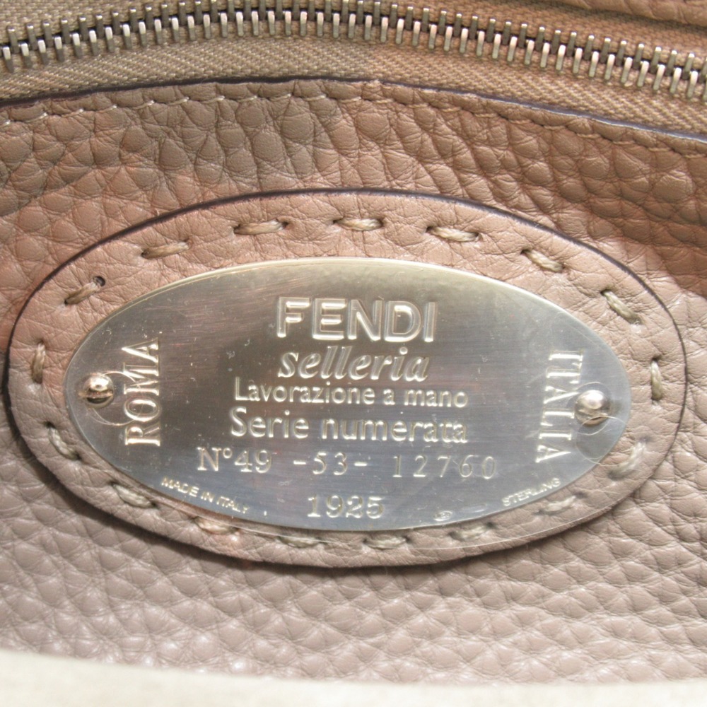 Fendi Python 2way Small Greige Shoulder Black Bag… - image 6